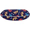Ambesonne Diamonds Travel Pillow Neck Rest, Romantic Pink Heart Stones on Black Background Valentines Day Theme, Memory Foam Traveling Accessory for Airplane and Car, 12″, Pale Pink Black(Navy Blue Orange Red)