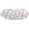 Ambesonne Diamonds Travel Pillow Neck Rest, Romantic Pink Heart Stones on Black Background Valentines Day Theme, Memory Foam Traveling Accessory for Airplane and Car, 12″, Pale Pink Black(Pale Blue Pink and White)
