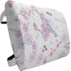 Ambesonne Diamonds Travel Pillow Neck Rest, Romantic Pink Heart Stones on Black Background Valentines Day Theme, Memory Foam Traveling Accessory for Airplane and Car, 12″, Pale Pink Black(Pale Blue Pink and White)