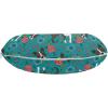 Ambesonne Diamonds Travel Pillow Neck Rest, Romantic Pink Heart Stones on Black Background Valentines Day Theme, Memory Foam Traveling Accessory for Airplane and Car, 12″, Pale Pink Black(Teal Charcoal)