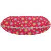 Ambesonne Diamonds Travel Pillow Neck Rest, Romantic Pink Heart Stones on Black Background Valentines Day Theme, Memory Foam Traveling Accessory for Airplane and Car, 12″, Pale Pink Black(Dark Pink and Multicolor)
