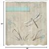 Ambesonne Dragonfly Shower Curtain, Romantic Vintage Sketch in Pastel Grass Birthday Grunge Grass Botany Art, Cloth Fabric Bathroom Decor Set with Hooks, 69″ W x 84″ L, Seafoam and Tan