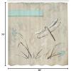 Ambesonne Dragonfly Shower Curtain, Romantic Vintage Sketch in Pastel Grass Birthday Grunge Grass Botany Art, Cloth Fabric Bathroom Decor Set with Hooks, 69″ W x 70″ L, Seafoam and Tan