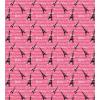 Ambesonne Eiffel Duvet Cover Set, Valentines Day Inspired Pattern with France Paris Oh La La Texts Heart Shapes, Decorative 3 Piece Bedding Set with 2 Pillow Shams, Queen Size, Pink White Black