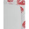 Ambesonne Feminine Fitted Sheet, Pattern with Red Lipstick Kiss Marks Woman Valentines Wedding Theme Illustration, Soft Decorative Fabric Bedding All-Round Elastic Pocket, Queen Size, Dark Coral White