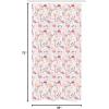 Ambesonne Flamingo Stall Shower Curtain, Flamingos in Vintage Style Illustration Love and Romantic Animals Art Print, Fabric Bathroom Decor Set with Hooks, 36″ W x 72″ L, Beige Pink