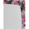 Ambesonne Floral Fitted Sheet, Watercolor Repeating Roses Valentine’s Day Theme Vintage Style Art, Decorative Soft Fabric Bedding All-Round Elastic Pocket, Queen Size, Dark Coral Fawn and Sepia(Pale Fuchsia and Slate Brown)