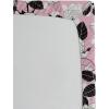 Ambesonne Floral Fitted Sheet, Watercolor Repeating Roses Valentine’s Day Theme Vintage Style Art, Decorative Soft Fabric Bedding All-Round Elastic Pocket, Queen Size, Dark Coral Fawn and Sepia(Charcoal Grey Rose White)