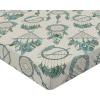 Ambesonne Floral Fitted Sheet, Watercolor Repeating Roses Valentine’s Day Theme Vintage Style Art, Decorative Soft Fabric Bedding All-Round Elastic Pocket, Queen Size, Dark Coral Fawn and Sepia(Pale Teal and Peacock Green)