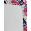 Ambesonne Floral Fitted Sheet, Watercolor Repeating Roses Valentine’s Day Theme Vintage Style Art, Decorative Soft Fabric Bedding All-Round Elastic Pocket, Queen Size, Dark Coral Fawn and Sepia(Dried Rose and Petrol Blue)