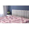 Ambesonne Floral Fitted Sheet, Watercolor Repeating Roses Valentine’s Day Theme Vintage Style Art, Decorative Soft Fabric Bedding All-Round Elastic Pocket, Queen Size, Dark Coral Fawn and Sepia(Blue Violet Pale Peach)