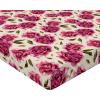 Ambesonne Floral Fitted Sheet, Watercolor Repeating Roses Valentine’s Day Theme Vintage Style Art, Decorative Soft Fabric Bedding All-Round Elastic Pocket, Queen Size, Dark Coral Fawn and Sepia(Dark Coral Fawn and Sepia)