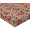 Ambesonne Floral Fitted Sheet, Watercolor Repeating Roses Valentine’s Day Theme Vintage Style Art, Decorative Soft Fabric Bedding All-Round Elastic Pocket, Queen Size, Dark Coral Fawn and Sepia(Pastel Pink Earth Yellow)