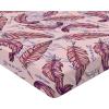 Ambesonne Floral Fitted Sheet, Watercolor Repeating Roses Valentine’s Day Theme Vintage Style Art, Decorative Soft Fabric Bedding All-Round Elastic Pocket, Queen Size, Dark Coral Fawn and Sepia(Blue Violet Pale Peach)