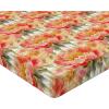 Ambesonne Floral Fitted Sheet, Watercolor Repeating Roses Valentine’s Day Theme Vintage Style Art, Decorative Soft Fabric Bedding All-Round Elastic Pocket, Queen Size, Dark Coral Fawn and Sepia(Scarlet and Green Brown)