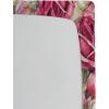 Ambesonne Floral Fitted Sheet, Watercolor Repeating Roses Valentine’s Day Theme Vintage Style Art, Decorative Soft Fabric Bedding All-Round Elastic Pocket, Queen Size, Dark Coral Fawn and Sepia(Pastel Pink and Reseda Green)