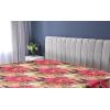 Ambesonne Floral Fitted Sheet, Watercolor Repeating Roses Valentine’s Day Theme Vintage Style Art, Decorative Soft Fabric Bedding All-Round Elastic Pocket, Queen Size, Dark Coral Fawn and Sepia(Dark Coral and Olive Green)