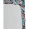 Ambesonne Floral Fitted Sheet, Watercolor Repeating Roses Valentine’s Day Theme Vintage Style Art, Decorative Soft Fabric Bedding All-Round Elastic Pocket, Queen Size, Dark Coral Fawn and Sepia(Pale Teal and Sky Blue)