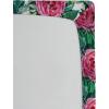 Ambesonne Floral Fitted Sheet, Watercolor Repeating Roses Valentine’s Day Theme Vintage Style Art, Decorative Soft Fabric Bedding All-Round Elastic Pocket, Queen Size, Dark Coral Fawn and Sepia(Pastel Pink and Fern Green)