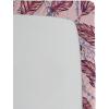 Ambesonne Floral Fitted Sheet, Watercolor Repeating Roses Valentine’s Day Theme Vintage Style Art, Decorative Soft Fabric Bedding All-Round Elastic Pocket, Queen Size, Dark Coral Fawn and Sepia(Blue Violet Pale Peach)