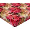 Ambesonne Floral Fitted Sheet, Watercolor Repeating Roses Valentine’s Day Theme Vintage Style Art, Decorative Soft Fabric Bedding All-Round Elastic Pocket, Queen Size, Dark Coral Fawn and Sepia(Dark Coral and Olive Green)
