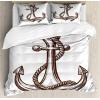Ambesonne Heart Duvet Cover Sets, Repetitive Romantic Plaid Motif Hearts Valentines, Bedding Set with 2 Duvet Covers & 4 Pillowcases, 2 Pack King Size, Champagne Multicolor(Chocolate and White)