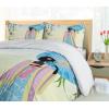 Ambesonne Heart Duvet Cover Sets, Repetitive Romantic Plaid Motif Hearts Valentines, Bedding Set with 2 Duvet Covers & 4 Pillowcases, 2 Pack King Size, Champagne Multicolor(Deep Sky Blue Multicolor)