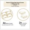 Ambesonne Heart Duvet Cover Sets, Repetitive Romantic Plaid Motif Hearts Valentines, Bedding Set with 2 Duvet Covers & 4 Pillowcases, 2 Pack King Size, Champagne Multicolor(Blue Grey Multicolor)