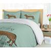 Ambesonne I Love You More Duvet Cover Sets, Pink Rats with Tangled Tails Forming a Heart Valentines, Bedding Set with 2 Duvet Covers & 4 Pillowcases, 2 Pack Queen Size, Pale Pink Cocoa Yellow(Turquoise Brown Black)