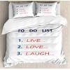 Ambesonne I Love You More Duvet Cover Sets, Pink Rats with Tangled Tails Forming a Heart Valentines, Bedding Set with 2 Duvet Covers & 4 Pillowcases, 2 Pack Queen Size, Pale Pink Cocoa Yellow(Navy Blue Scarlet)