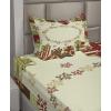 Ambesonne I Love You More Sheet Set, Pink Rats with Tangled Tails Forming a Heart Valentines, Fitted and Flat Sheet with Pillowcases Bedding Accent 4 Piece Set, Full, Pale Pink Cocoa Yellow(Green Brown Pale Green)
