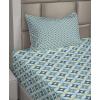 Ambesonne I Love You More Sheet Set, Pink Rats with Tangled Tails Forming a Heart Valentines, Fitted and Flat Sheet with Pillowcases Bedding Accent 4 Piece Set, Full, Pale Pink Cocoa Yellow(Turquoise Teal)