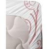 Ambesonne I Love You More Sheet Set, Pink Rats with Tangled Tails Forming a Heart Valentines, Fitted and Flat Sheet with Pillowcases Bedding Accent 4 Piece Set, Full, Pale Pink Cocoa Yellow(Blush White)