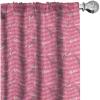 Ambesonne Eiffel Curtains, Valentines Day Inspired Pattern with France Paris Oh La La Texts Heart Shapes, Window Treatments 2 Panel Set for Living Room Bedroom, Pair of – 28″ x 84″, Pink White Black