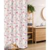 Ambesonne Flamingo Stall Shower Curtain, Flamingos in Vintage Style Illustration Love and Romantic Animals Art Print, Fabric Bathroom Decor Set with Hooks, 36″ W x 72″ L, Beige Pink