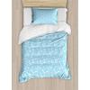 Pale Blue and White