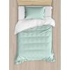 Almond Green and White