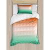 Burnt Orange Sea Green