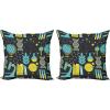 Turquoise Yellow Black
