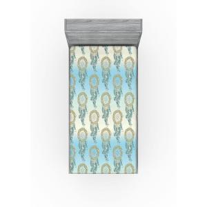Ambesonne Floral Fitted Sheet, Watercolor Repeating Roses Valentine’s Day Theme Vintage Style Art, Decorative Soft Fabric Bedding All-Round Elastic Pocket, Queen Size, Dark Coral Fawn and Sepia(Slate Brown and Blue Grey)