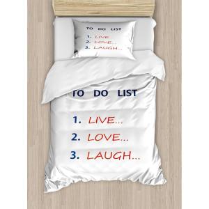 Ambesonne I Love You More Duvet Cover Sets, Pink Rats with Tangled Tails Forming a Heart Valentines, Bedding Set with 2 Duvet Covers & 4 Pillowcases, 2 Pack Queen Size, Pale Pink Cocoa Yellow(Navy Blue Scarlet)