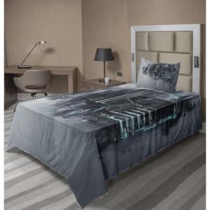 Ambesonne I Love You More Sheet Set, Pink Rats with Tangled Tails Forming a Heart Valentines, Fitted and Flat Sheet with Pillowcases Bedding Accent 4 Piece Set, Full, Pale Pink Cocoa Yellow(Grey Turquoise)