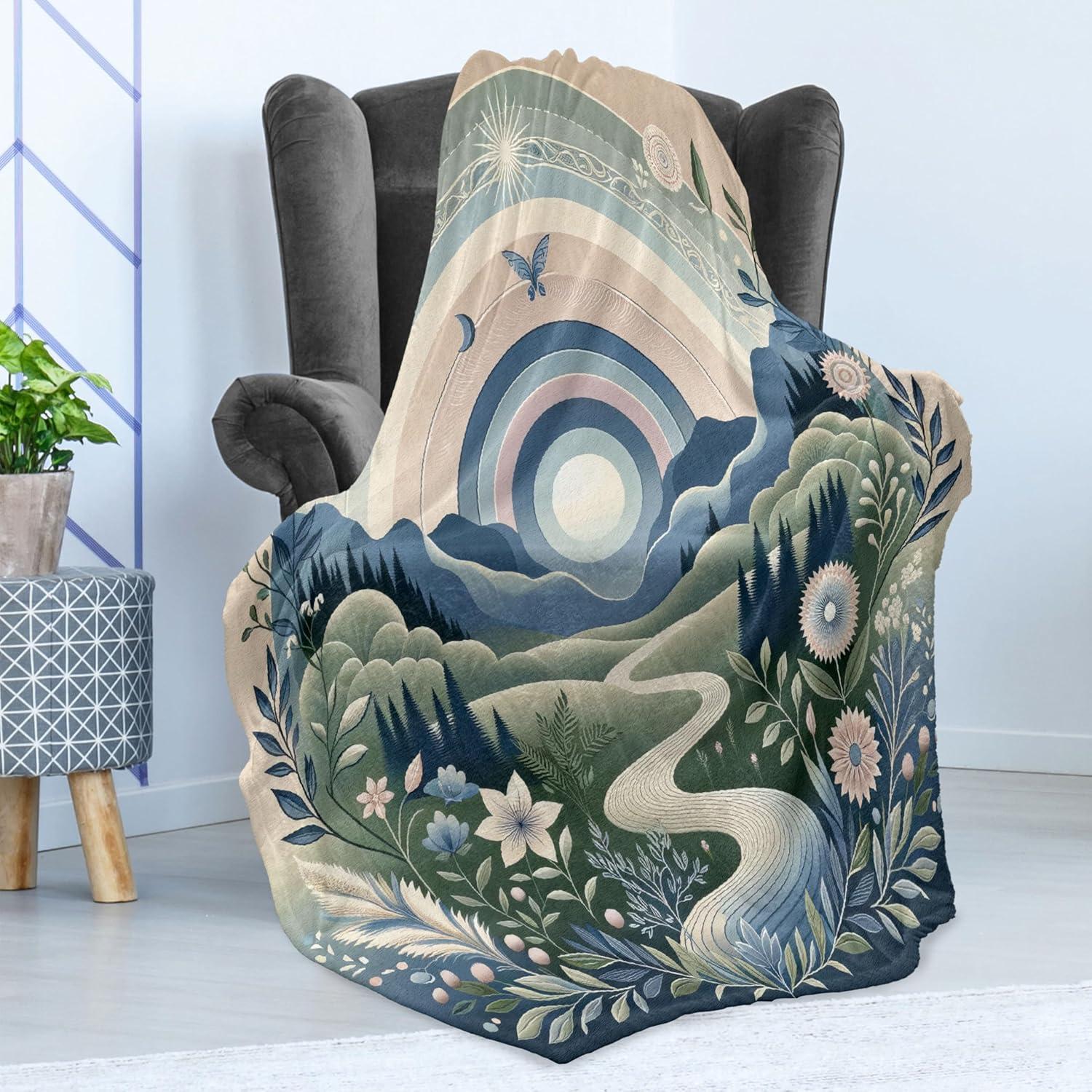 imageAmbesonne Cooking Themed Throw Blanket Pattern with Bakery Food Kitchen Concept Recipe Ingredients Chef Print Flannel Fleece Accent Piece Soft Couch Cover for Adults 50 x 70 Cream and OrangeSlate Blue Reseda Green