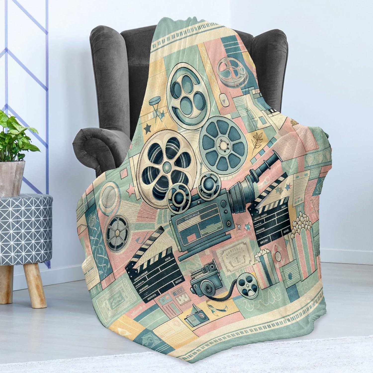 imageAmbesonne Cooking Themed Throw Blanket Pattern with Bakery Food Kitchen Concept Recipe Ingredients Chef Print Flannel Fleece Accent Piece Soft Couch Cover for Adults 50 x 70 Cream and OrangeAlmond Green Blush Peach