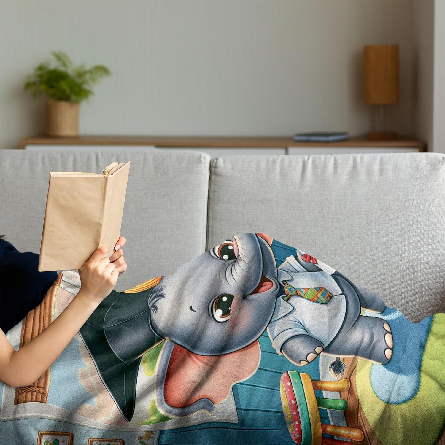 imageAmbesonne Cooking Themed Throw Blanket Pattern with Bakery Food Kitchen Concept Recipe Ingredients Chef Print Flannel Fleece Accent Piece Soft Couch Cover for Adults 50 x 70 Cream and OrangePurpleblue Multicolor