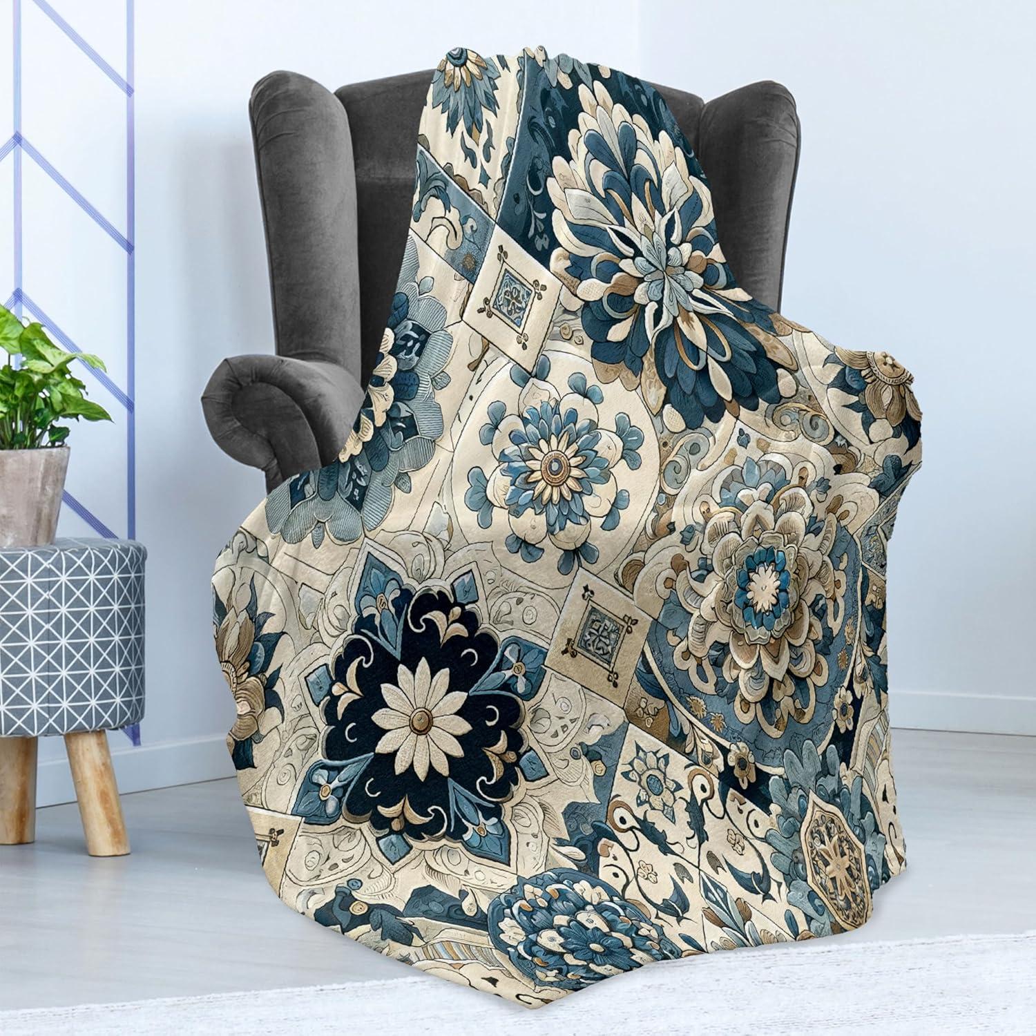 imageAmbesonne Cooking Themed Throw Blanket Pattern with Bakery Food Kitchen Concept Recipe Ingredients Chef Print Flannel Fleece Accent Piece Soft Couch Cover for Adults 50 x 70 Cream and OrangeOff White Cadet Blue