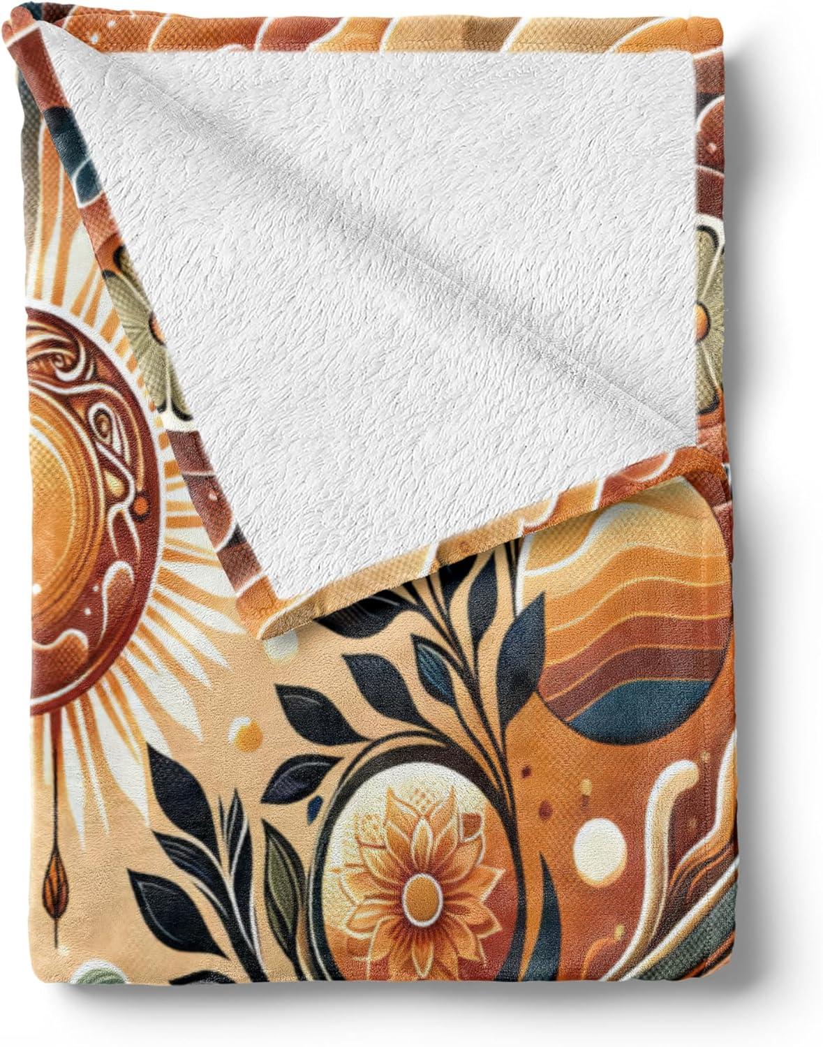 imageAmbesonne Cooking Themed Throw Blanket Pattern with Bakery Food Kitchen Concept Recipe Ingredients Chef Print Flannel Fleece Accent Piece Soft Couch Cover for Adults 50 x 70 Cream and OrangePale Brown Petrol Blue
