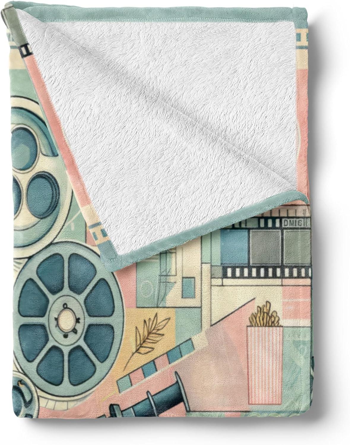 imageAmbesonne Cooking Themed Throw Blanket Pattern with Bakery Food Kitchen Concept Recipe Ingredients Chef Print Flannel Fleece Accent Piece Soft Couch Cover for Adults 50 x 70 Cream and OrangeAlmond Green Blush Peach