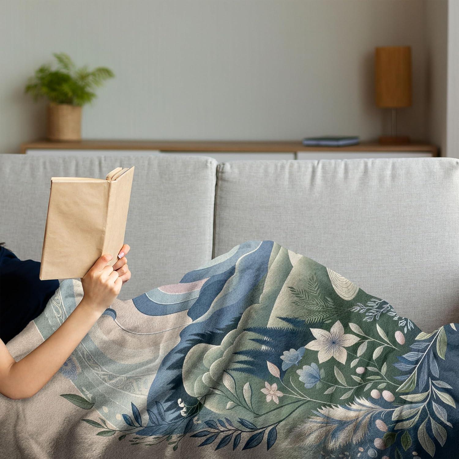 imageAmbesonne Cooking Themed Throw Blanket Pattern with Bakery Food Kitchen Concept Recipe Ingredients Chef Print Flannel Fleece Accent Piece Soft Couch Cover for Adults 50 x 70 Cream and OrangeSlate Blue Reseda Green