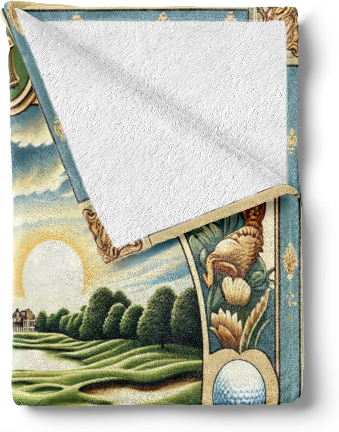 imageAmbesonne Cooking Themed Throw Blanket Pattern with Bakery Food Kitchen Concept Recipe Ingredients Chef Print Flannel Fleece Accent Piece Soft Couch Cover for Adults 50 x 70 Cream and OrangeFern Green Blue and Mustard